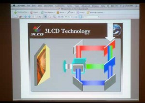 3LCD projectors display a resplendent color depth and natural images as a result of this 3 chip technology.