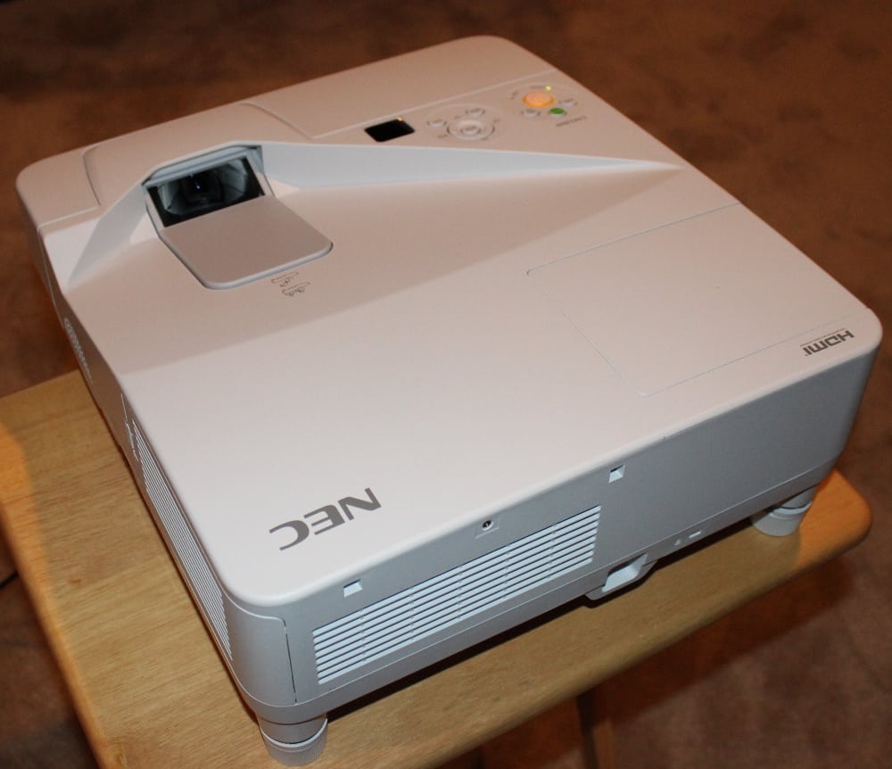 NEC NPUM330W Ultra Short Throw Projector Review Projector Reviews