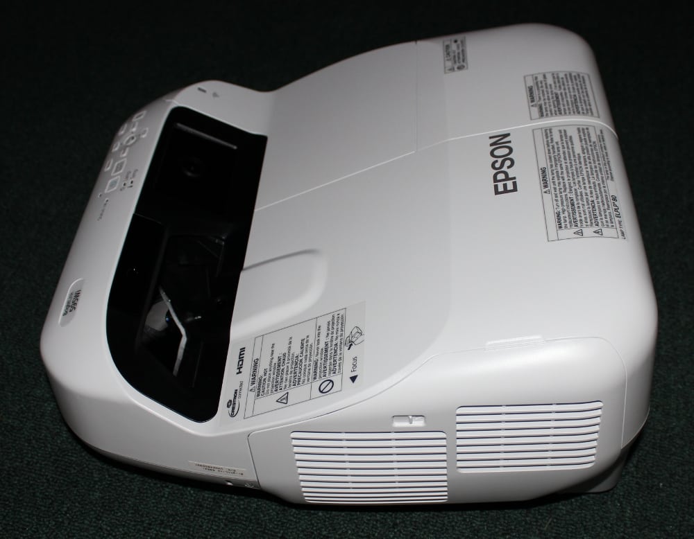 Epson BrightLink 595Wi Interactive Short Throw Projector – WXGA 3LCD – New Lamp Installed