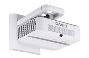 Wall mounted Casio projector