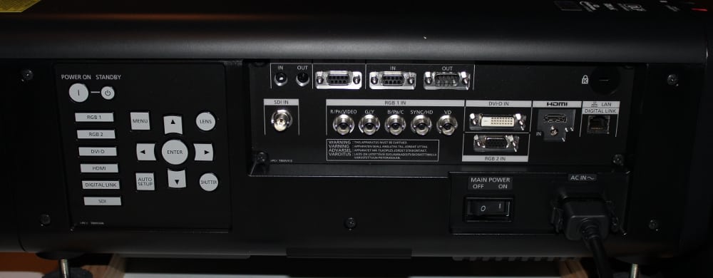 PT-RZ670B Connector and Control Panel