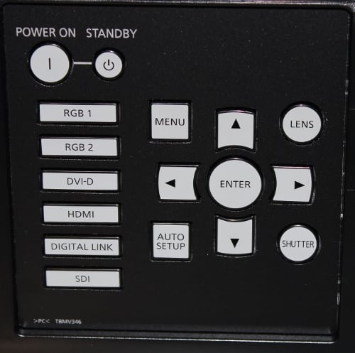 PT-RZ670B Control Panel
