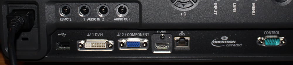 Canon WUX6000-Connector Panel