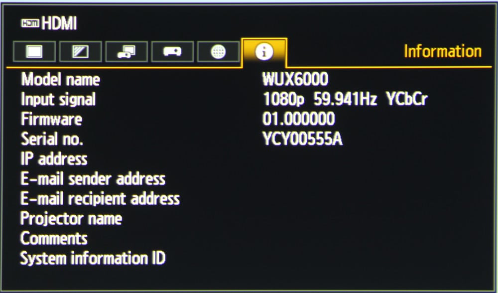 Canon WUX6000-Menu11-Info