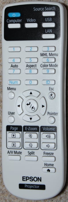 Epson EX7240, HC1440 Remote