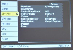 w29 menu settings