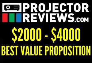 Best Value Proposition Award for $2000-4000 Projectors
