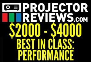 Best in Class: Performance Award for Projectors $2000-4000