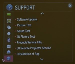 The Support page can get help when needed.