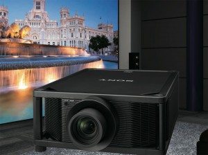 VPL-VW5000ES 4K projector with background image