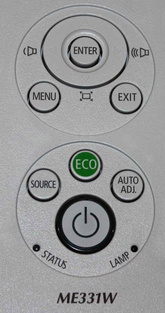 NEC NP-ME331W Control Pad