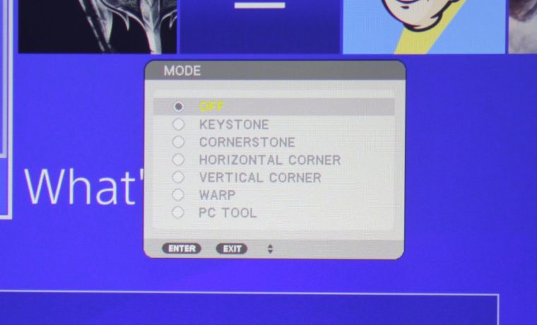 NEC NP-PA653UL Display Menu - Geometric Correction Mode