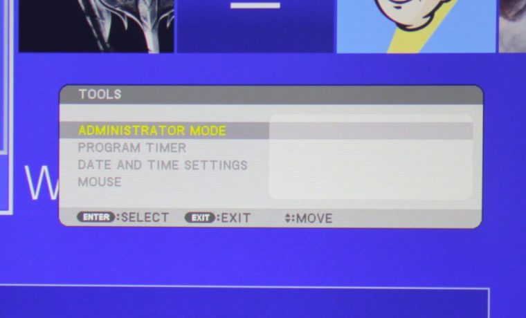 NEC NP-PA653UL Setup Menu - Control Tools