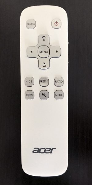Acer K138ST Remote Control