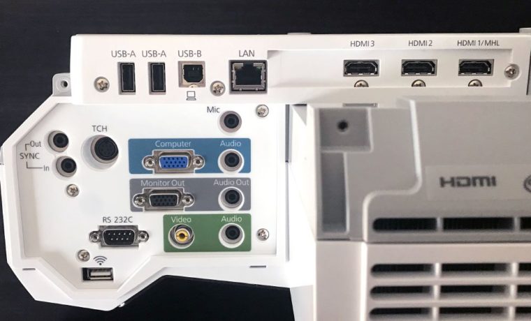 Epson BrightLink 710Ui Inputs and Connectors