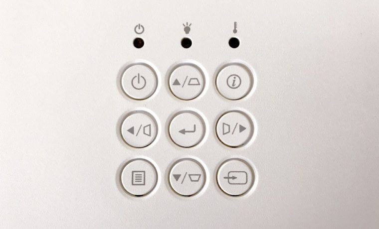 Optoma W460 Control Panel