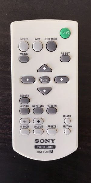 Sony VPL-EW435 Remote Control