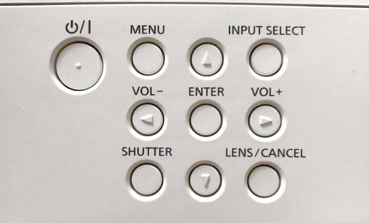 Panasonic PT-MZ670U Projector Control Panel