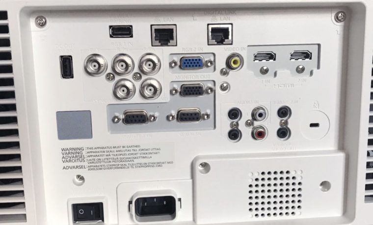 Panasonic PT-MZ670U Projector Inputs and Connectors