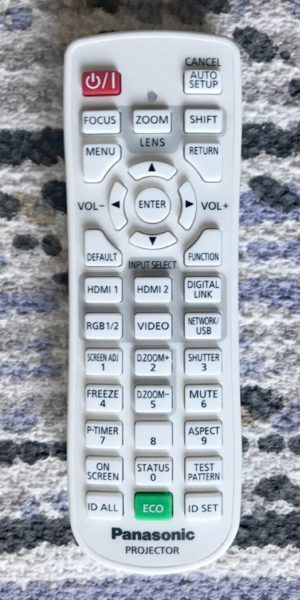 Panasonic PT-MZ670U Projector Remote Control