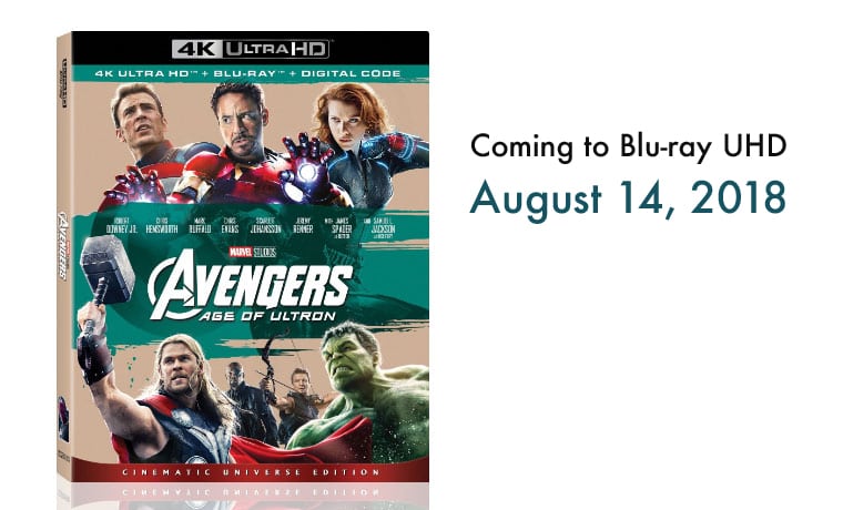 5 Marvel Superhero Movies That Are Coming To Blu-ray 4K UHD The Avengers Age of Ultron