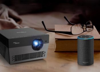 The Optoma UHL55 Smart 4K Home Theater Projector with Amazon Alexa