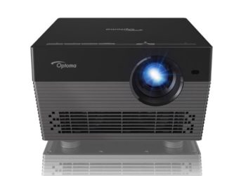 The Front of the Optoma UHL55 Smart 4K Home Theater Projector