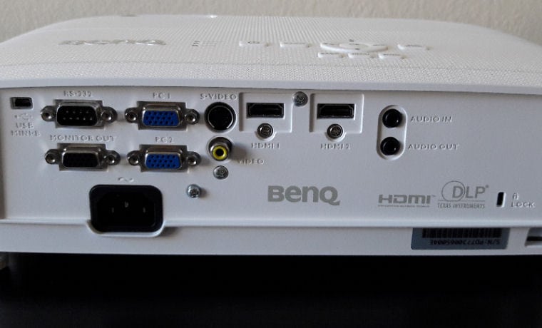 BenQ MW535A Inputs and Connections