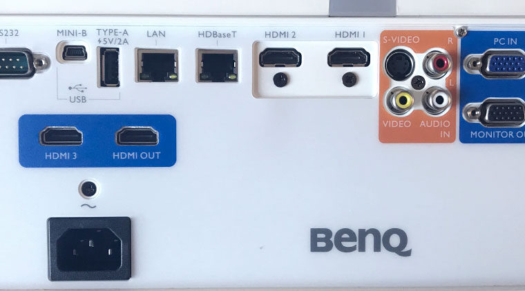 BenQ LU950 Inputs and Connectors