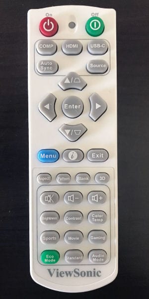 ViewSonic PX706HD Remote Control