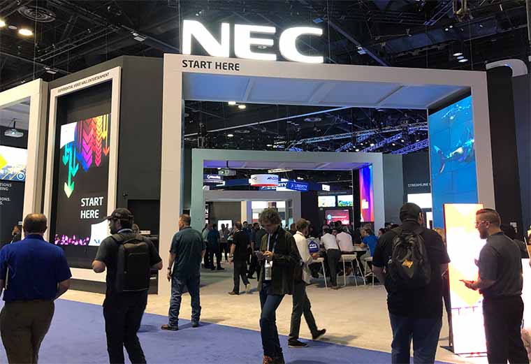 NEC booth Infocomm 2019