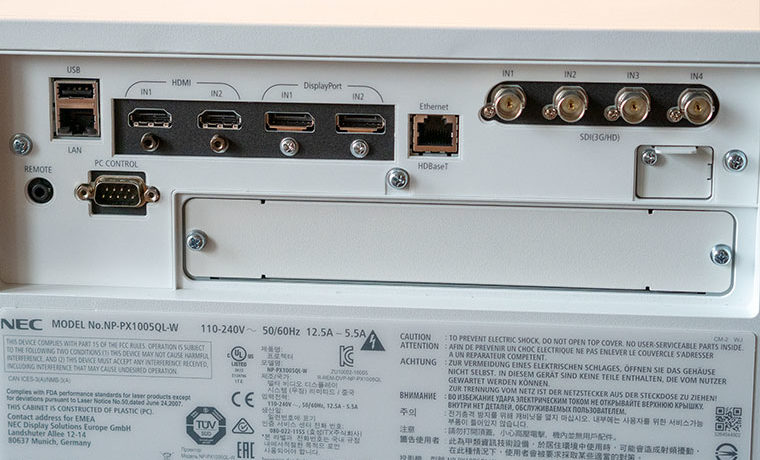 NEC-PX1005QL-Connections