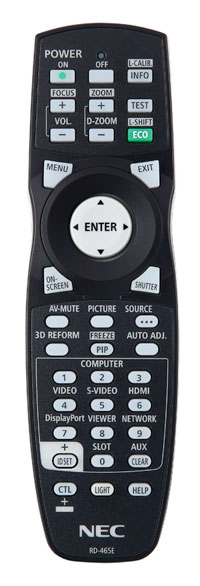 NEC PX1005QL remote_black