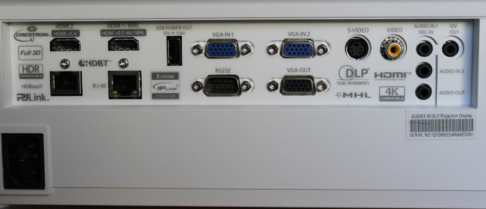 The input panel for the ZU506T-W