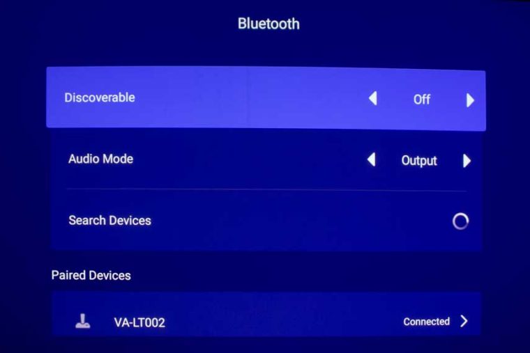 Vava-Laser-TV_menu_bluetooth