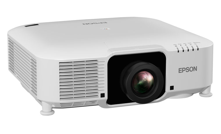 The Pro L1070U cuts a relatively svelte figure for a commercial projector.