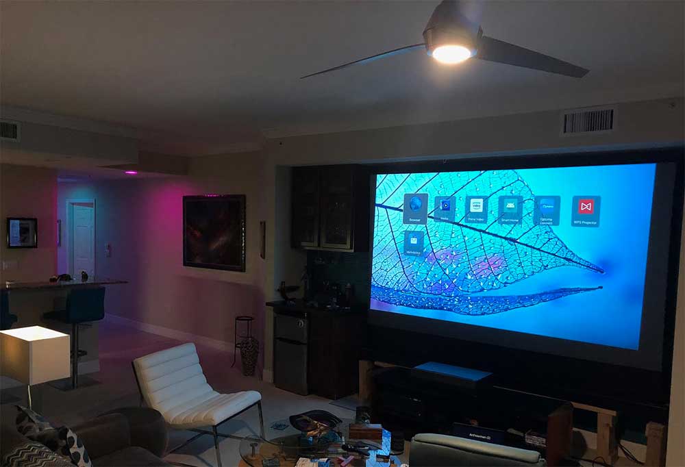 VividStorm 120” Projector Screen Review An Ambient Light Rejecting