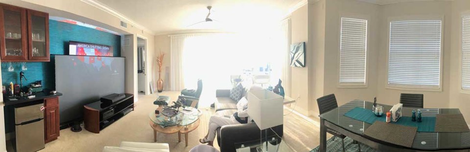 pano of sunny room