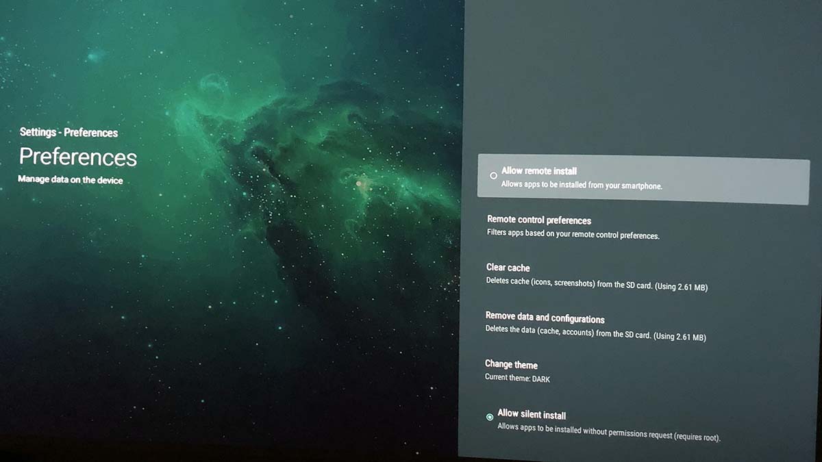 media player preferences