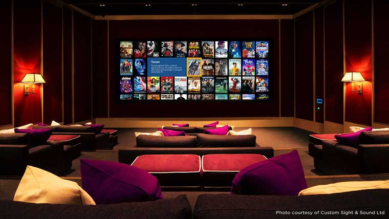 Kaleidescape lifestyle image home theater