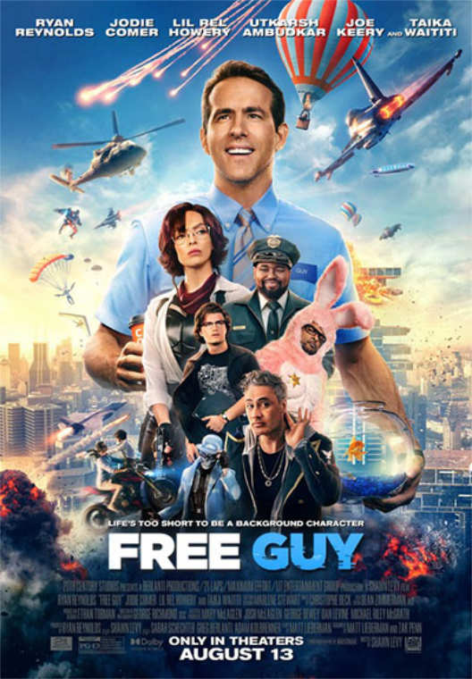 Free Guy Streaming Movie Poster - Projector Reviews