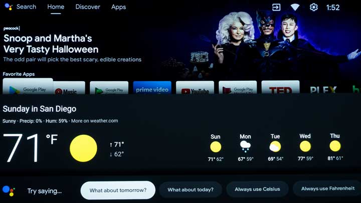 XGIMI-Aura-Google-Assistant-Weather