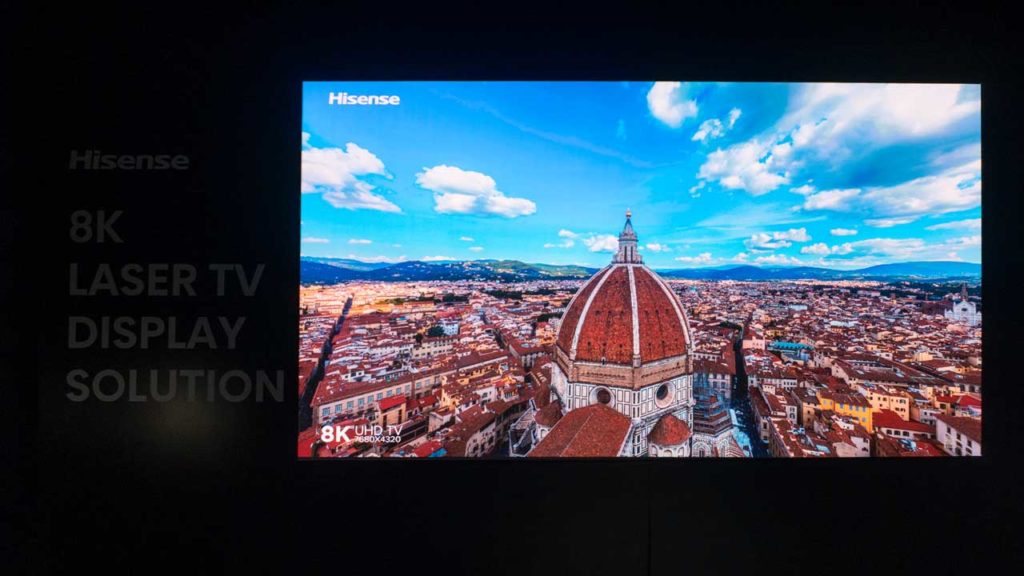 Hisense 8k Laser TV Display Solution