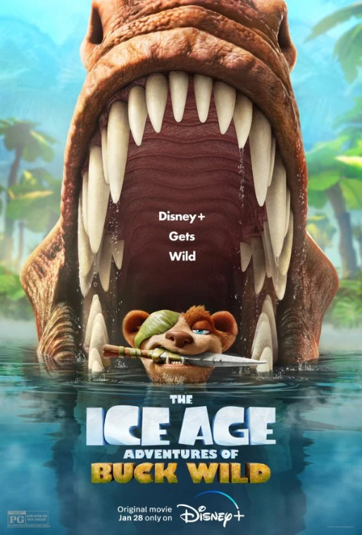 Best New Movies To Stream Poster - Projector - the Ice Age Adventures of Buck Wild