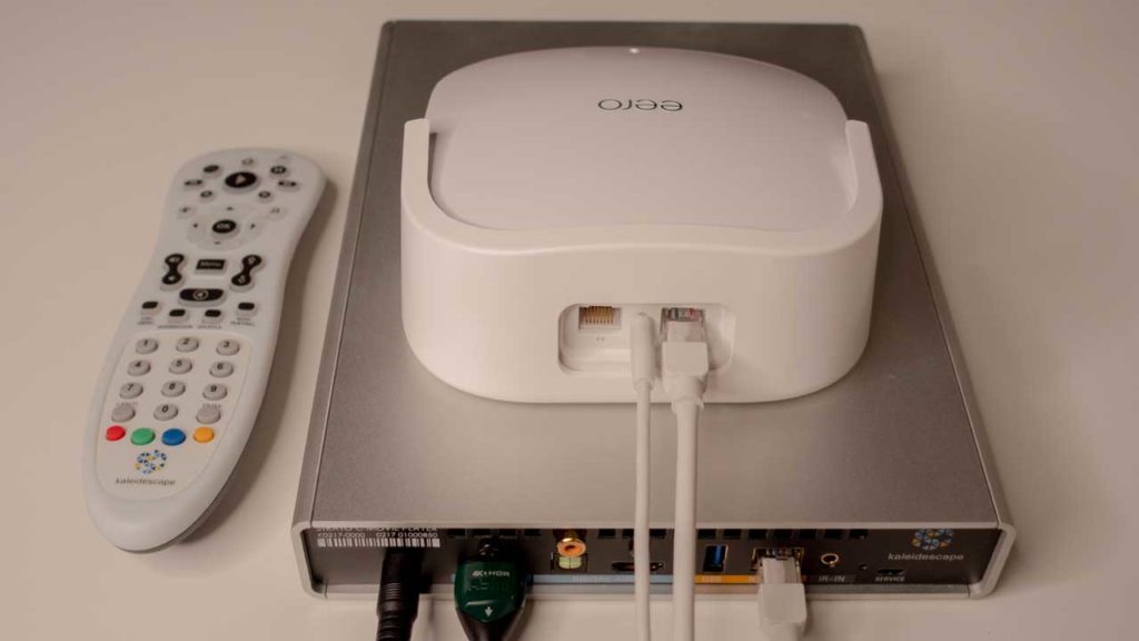 Kaleidescape Strato C movie player with the gigabit eero Pro 6