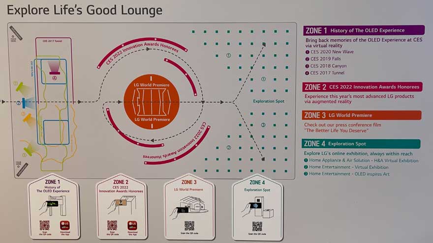 LG’s Life’s Good Lounge Map