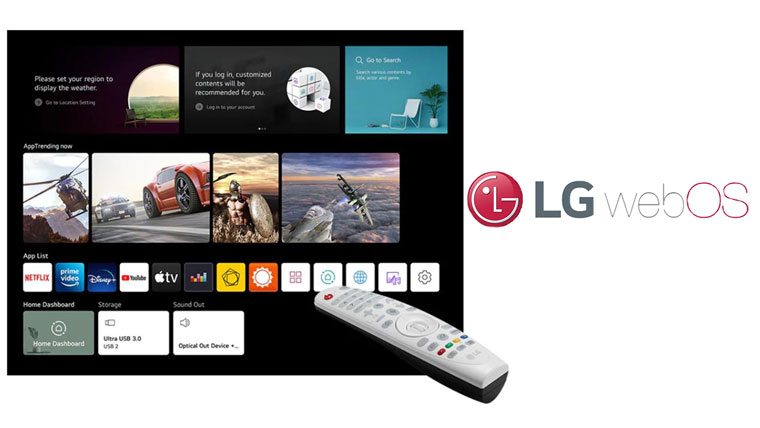 LG-HU715Q Projector webOS and remote