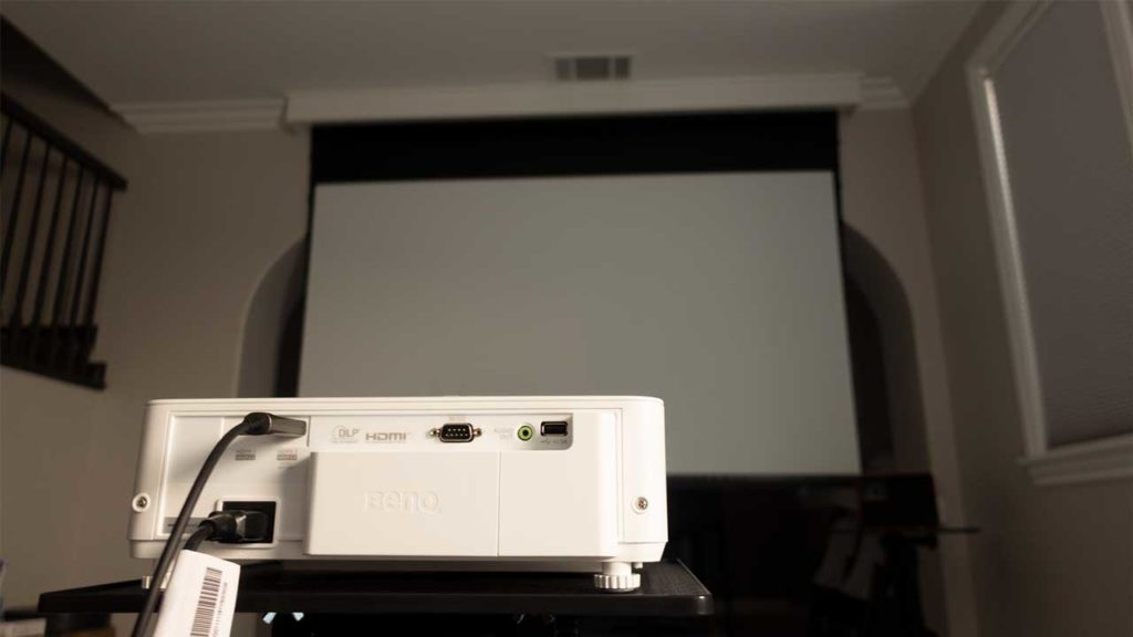 gaming with a projector and a big screen is a game-changer