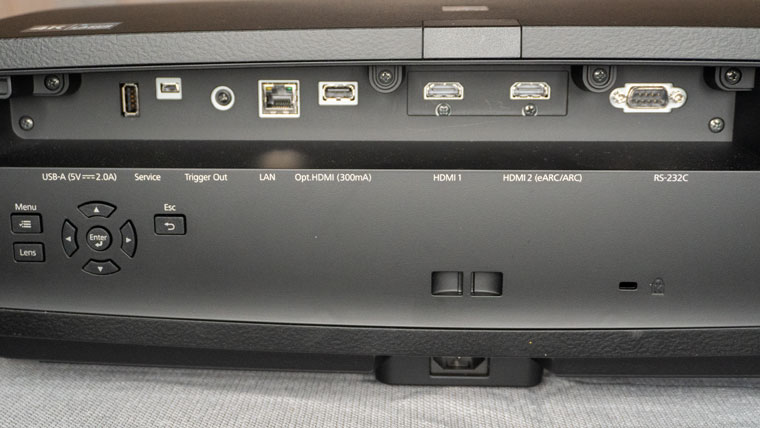 Epson LS12000 From the rear showing connection panel