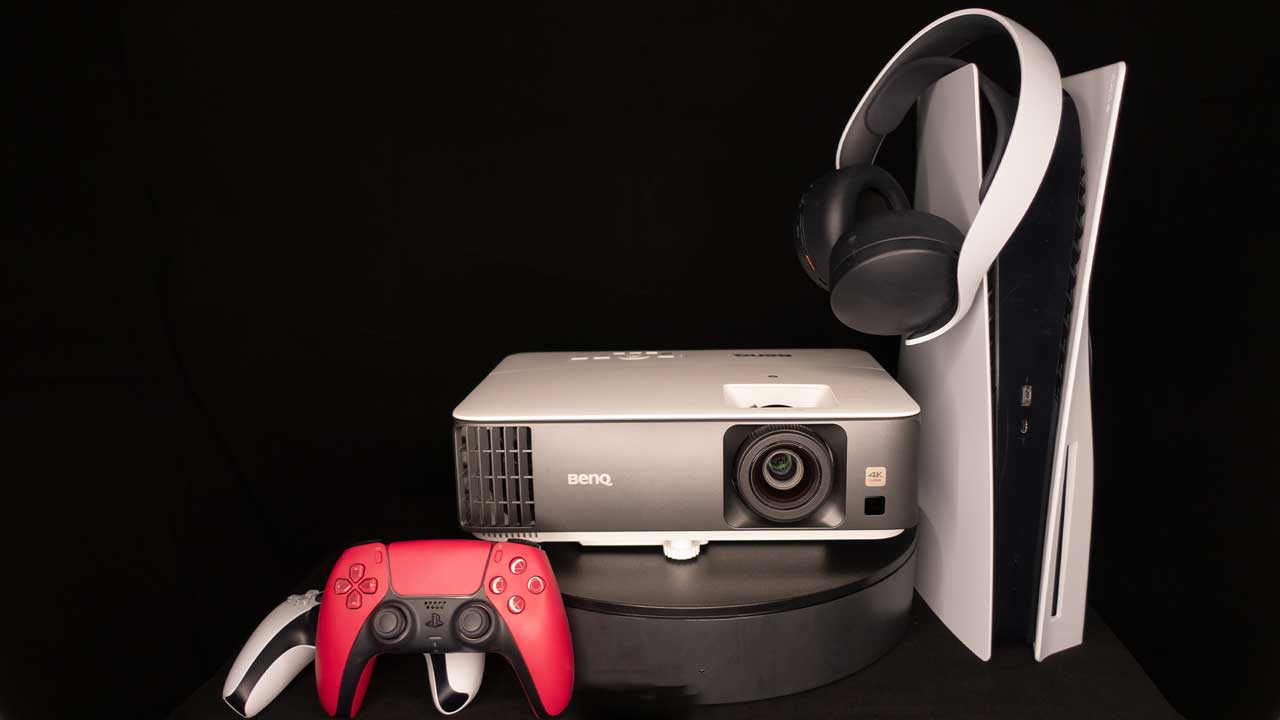 Benq Tk700 projector with a PS5